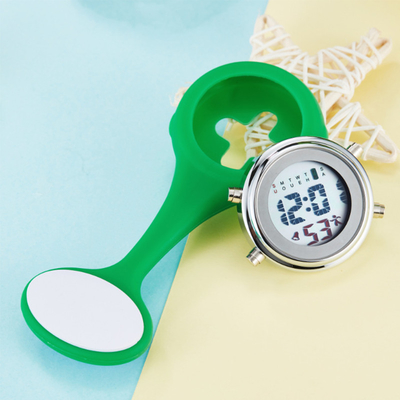 Digital Nurse Watch Silicone Nurse Watches Brooch Lapel Rubber Sleeves Medical Clocks Fob Doctor Watch Nursing Gifts