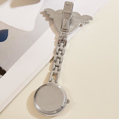 Angel Heart Nurse Watch Alloy case and chain with IP fine plate surface.