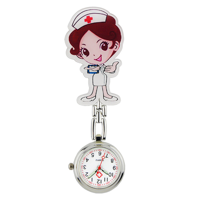 Fob Nurse Pocket Watches Quartz Brooch Medical Watch Cartoon Cute Kawaii Patterns Doctor Clock Gifts Hospital