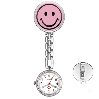 Smiley NEW Nurse Watch Gift Student Hanging Watches Luminous Japanese movement Pocket Watch Nurse Clock Unisex stationar