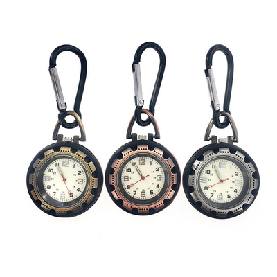 Pocket Watch for Nurse Carabiner Clip Fob Medical Sports Outdoor Watch Vintage Clock Mountaineering Sport Equipment Fluo