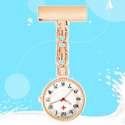 ALK Retro Nurse Watches Clip-on Fob Pocket Medical Watch Brooch Doctor Gift Stainless Steel Nurse Clock Hospital