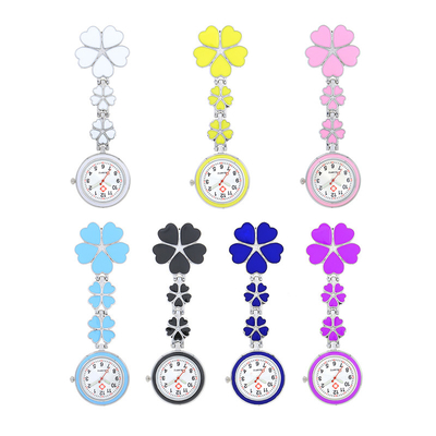 Sakura Nurse Watch Clip Buckle Female High-quality Nurse Chest Watch Luminous Pocket Clock Brooch Nurse Fob Watch Hospit