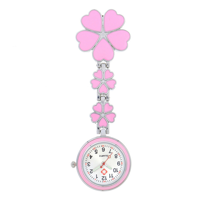 Sakura Nurse Watch Clip Buckle Female High-quality Nurse Chest Watch Luminous Pocket Clock Brooch Nurse Fob Watch Hospit