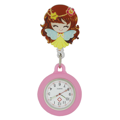 Silicone Stretchable Nurse Watches Cute FOB Pocket Nurse Watch Medical Watches Round Dial Nurse Clocks Fashion Doctor Gi