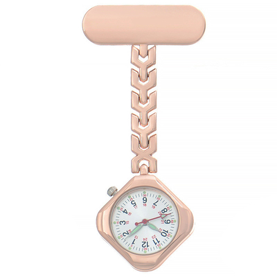 Heart Nurse Quartz Watches Fob Pocket Watches Nursing Gift Lapel Silver Brooch Doctor Relogio Rose Gold Medical Clocks B