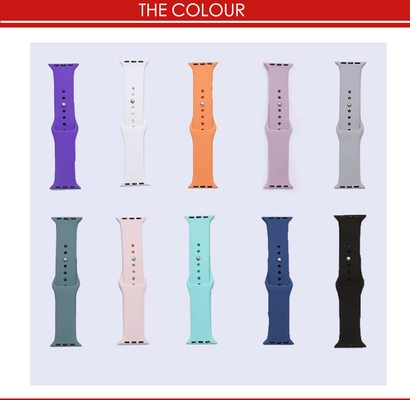 Silicone watchband for Iwatch Iphone watch series 1 2 3 4 generation Smart Watch Strap