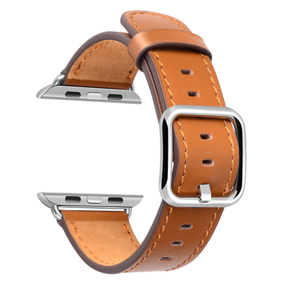 Genuine Leather Watchband strap for apple watch straps canvas band for iwatch 3/2/1 38mm 42mm belt bracelet for smart wa