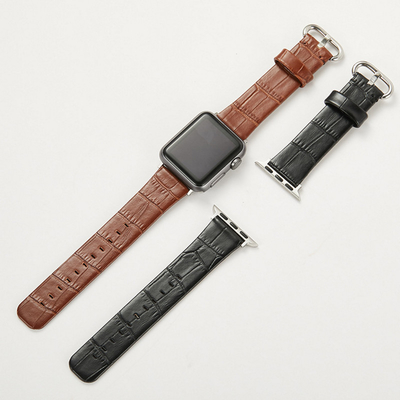 Genuine Leather band for iwatch Series 4/3/2/1 with Adapter strap on apple watch replacement  belt  42/44 38/40MM Watchb