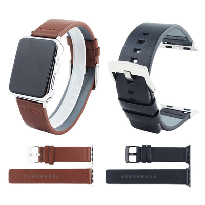ALKVISION Leather Watchband for Apple Watch Band Series 4  vintage sports belt strap for iwatch 42 38 40 44 mm For iwatc