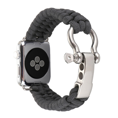 Woven Rope nylon strap Band for apple watch series 4  42/38/44/40mm parachute cord Watch Strap For iwatch Survival Outdo