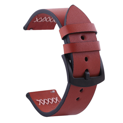 Genuine Leather Band Suitable for Samsung Galaxy Watch Moto Smart Watch First Layer Cowhide Switch Raw Ear Strap 20 22 2