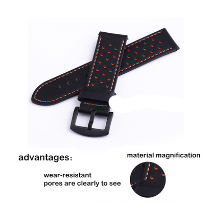 Watchband Samsung gear S3 Ticwatch Huawei Watch moto360 Genuine Leather Watch Straps Swearproof 18mm 20mm 22mm 24mm