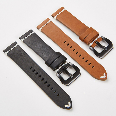 2022 new leather watch strap soft two-color rough sports strap handmade 18mm20mm22mm24mm