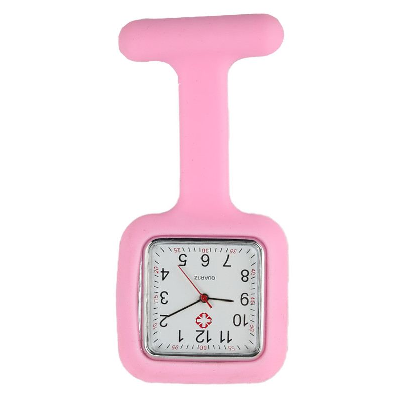 Silicone Medical Watch Hospital Gift for Nurse Doctor Quartz Nurse Pocket Watch Clip-on Fob Brooch Doctor Watch