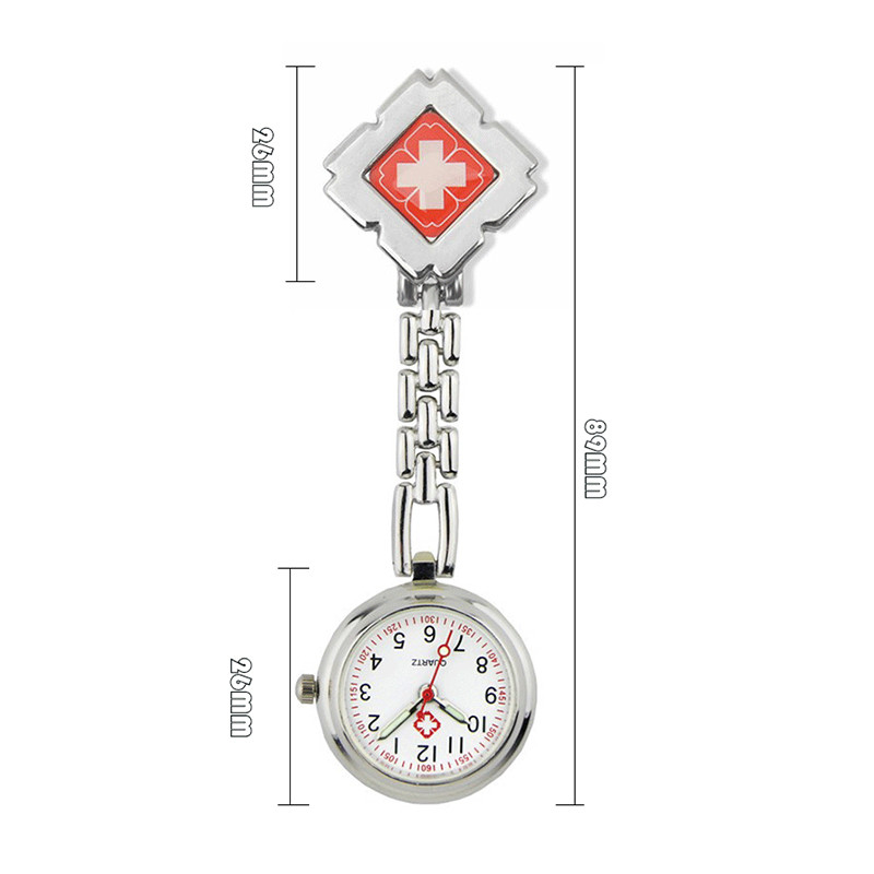 FOB Red Cross Nurse Watch Gift Student Luminous Pocket Watch Pocket Watch Fashion Nurse Clock Unisex Doctor Watch