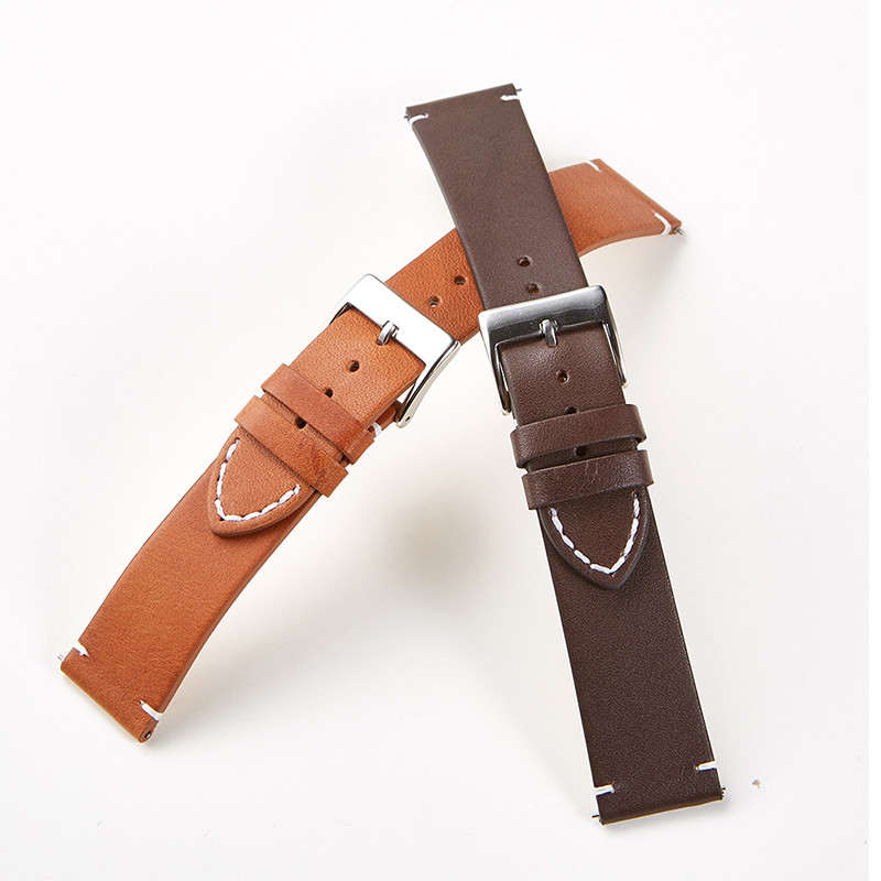ALK Soft frosted leatherWatch Band Genuine Leather Straps Watchbands 16/18/20/22/24mm watch accessories