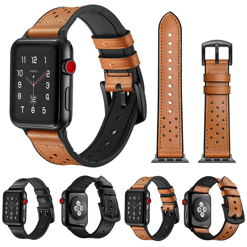 ALK Band Watchbands Belt Watch Accessory Bracelet for Iwatch for Apple Watch Series 4strap 38 40 42 44mm Genuine Leather
